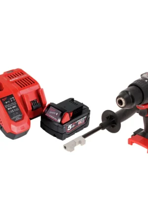 Acheter En Ligne Milwaukee M18 BLPD2-501 FC Perceuse-visseuse à percussion sans fil 82 Nm 18V Brushless + 1x Batterie 5,0 Ah + Chargeur