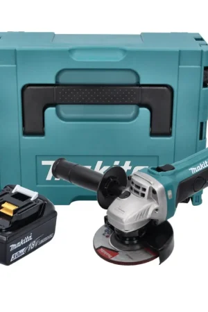 Acheter En Ligne Makita DGA 452 F1J Meuleuse d'angle sans fil 18 V 115 mm + 1x Batterie 3,0 Ah + Makpac - sans chargeur