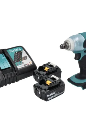 Makita DTW 251 RM Visseuse à choc sans fil 18 V 230 Nm 1/2" + 2x batterie 4,0 Ah + chargeur Produit De Marque