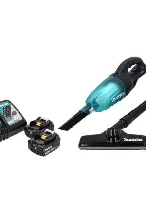 Promotion Makita DCL 180 RF B Aspirateur sans fil 18 V - noir + 2x Batteries 3,0 Ah + Chargeur