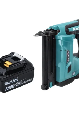 Prix Bas Makita DBN 500 T1 Cloueur sans fil 18 V - 15-50 mm + 1x Batterie 5,0 Ah - sans chargeur