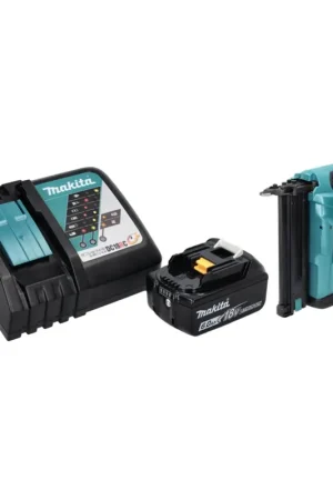 Offre Limitée Makita DBN 500 RG1 Cloueuse sans fil 18 V - 15-50 mm + 1x Batterie 6,0 Ah + Chargeur