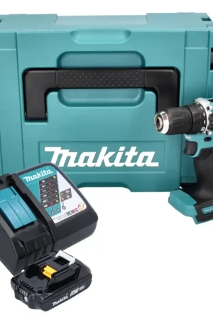 Makita DDF 487 RA1J Perceuse-visseuse sans fil 18 V 40 Nm Brushless + 1x batterie 2,0 Ah + chargeur + Makpac Nouvelle Collection