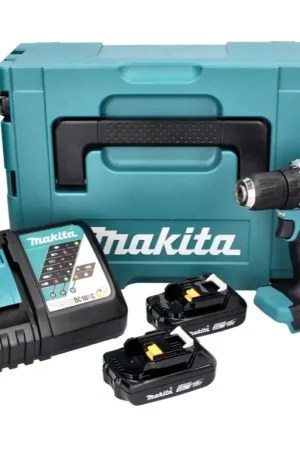 Expédié Aujourd'hui Makita DDF 487 RAJ Perceuse-visseuse sans fil 18 V 40 Nm Brushless + 2x batterie 2,0 Ah + chargeur + Makpac