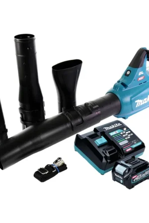 Promotion Makita UB 001 GD101 Souffleur de feuilles sans fil 40 V max. Brushless + 1x batterie 2,5 Ah + chargeur