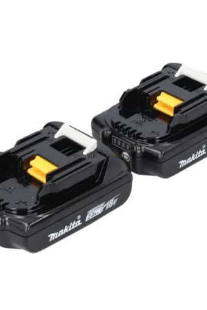 Dernière Chance Makita Set de batterie 18V avec 2x Batteries BL1820B 2,0 Ah (2x 197254-9)