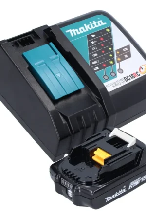 Retour Gratuit Makita Power Source Kit 18 V: 1x BL 1820 B Batterie 2,0 Ah + DC 18 RC Chargeur (197254-9) (195584-2)