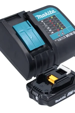 Makita Power Source Kit 18 V : 1x BL 1820 B Batterie 2,0 Ah + DC 18 SD Chargeur (197254-9) (194533-6) Solde