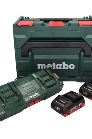 Kit de base Metabo 18 V LiHD + 2x batterie 4,0 Ah + chargeur ASC 145 DUO + ​​metaBOX Solde