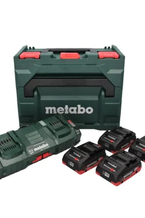 Soldes Kit de base Metabo 18 V LiHD + 4x batteries 4,0 Ah + chargeur ASC 145 DUO + metaBOX