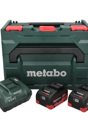 Kit de base Metabo 18 V LiHD + 2x batterie 5,5 Ah + chargeur ASC 55 + métaBOX Certifié