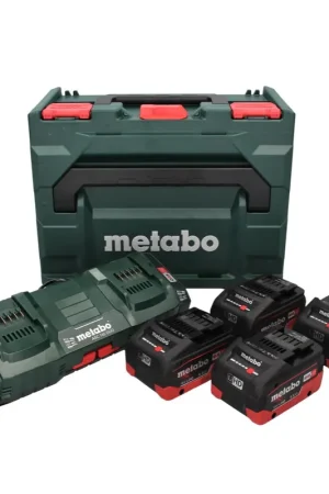 Kit de base Metabo 18 V LiHD + 4x batteries 5,5 Ah + chargeur ASC 145 DUO + ​​metaBOX Certifié