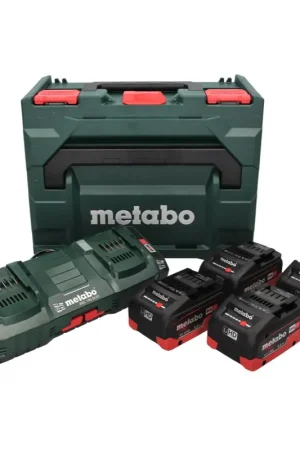Kit de base Metabo 18 V LiHD + 4x batteries 8,0 Ah + chargeur ASC 145 DUO + ​​metaBOX Livraison Express