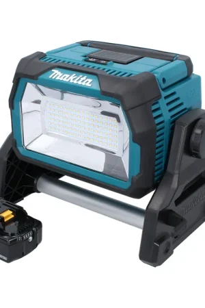 Makita DML 809 F1 Projecteur de chantier LED sans fil 18 V 10000 lm + 1x batterie 3,0 Ah - sans chargeur Authentique