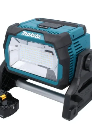 Makita DML 809 M1 Projecteur de chantier LED sans fil 18 V 10000 lm + 1x batterie 4,0 Ah - sans chargeur Jusqu'à Épuisement Des Stocks