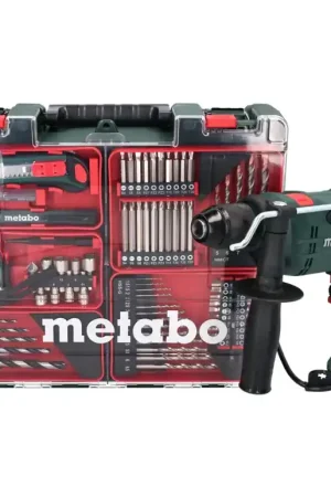 Metabo SBE 650 set Perceuse à percussion 320 W 10 Nm (600742870) + Set de 79 forets + Coffret de transport Achat Immédiat