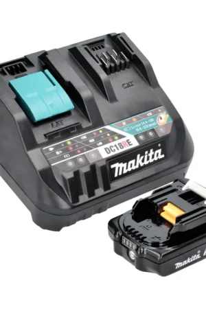 Makita Power Source Kit 18 V avec 1x BL 1820 B batterie 2,0 Ah ( 197254-9 ) + DC 18 RE chargeur multi rapide ( 198720-9 ) Quantité Limitée