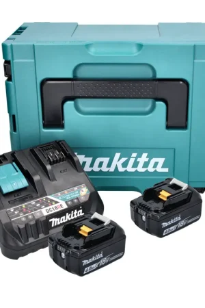 Makita Power Source Kit 18 V avec 2x BL 1840 B batterie 4,0 Ah ( 2x197265-4 ) + DC 18 RE Multi chargeur rapide ( 198720-9 ) + Makpac Meilleur Choix