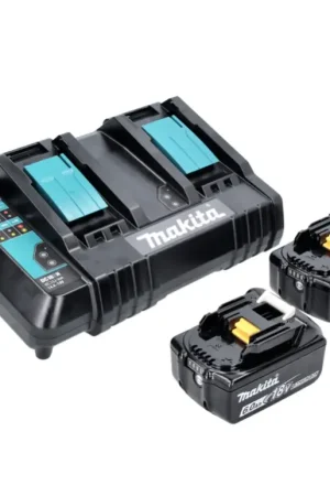 Affaire À Saisir Makita Power Source Kit 18 V avec 2x BL 1860 B batterie 6,0 Ah ( 197422-4 ) + DC 18 SH chargeur double ( 199687-4 )
