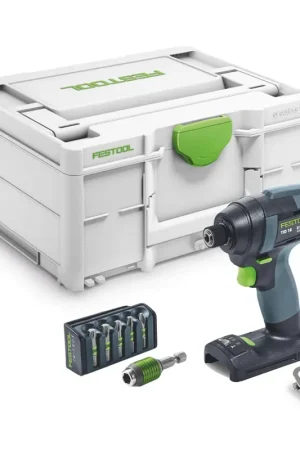 Petit Prix Festool TID 18-Basic Visseuse à choc sans fil 18 V 180 Nm 1/4" ( 576481 ) + 6 pcs. jeu d'embouts + Systainer - sans batterie, sans chargeur