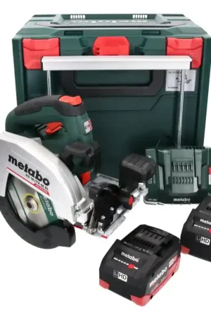 Scie circulaire à main sur batterie Metabo KS 18 LTX 66 BL 18 V 165 mm (611866810) + 2x batterie 8,0 Ah + chargeur + métaBOX Commander Maintenant
