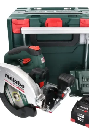 Promotion Scie circulaire sur batterie Metabo KS 18 LTX 66 BL 18 V 165 mm + 1x batterie 10,0 Ah + chargeur + métaBOX