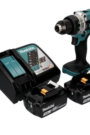 Makita DDF 486 RF Perceuse-visseuse sans fil 18 V 130 Nm Brushless + 2x batterie 3,0 Ah + chargeur Vente Directe