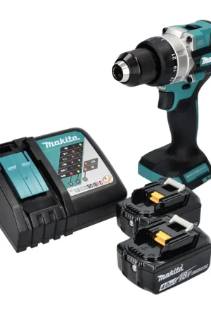Makita DDF 486 RM Perceuse-visseuse sans fil 18 V 130 Nm Brushless + 2x batterie 4,0 Ah + chargeur Certifié