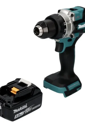 Makita DDF 486 T1 Perceuse-visseuse sans fil 18 V 130 Nm Brushless + 1x batterie 5,0 Ah - sans chargeur Super Prix