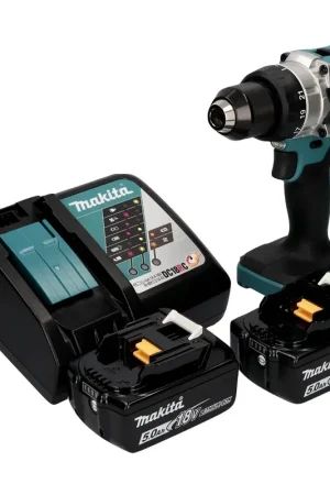 Expédié Aujourd'hui Makita DDF 486 RT Perceuse-visseuse sans fil 18 V 130 Nm Brushless + 2x batterie 5,0 Ah + chargeur