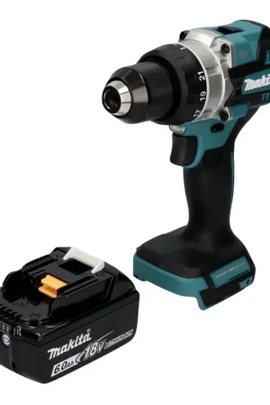 Pas Cher Makita DDF 486 G1 Perceuse-visseuse sans fil 18 V 130 Nm Brushless + 1x batterie 6,0 Ah - sans chargeur