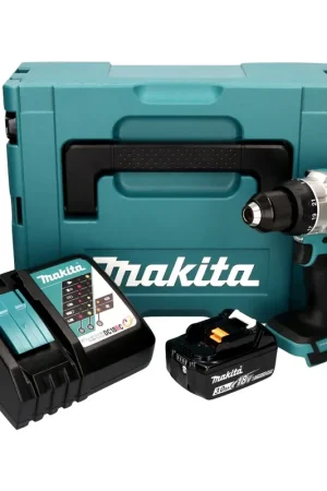 Makita DDF 486 RF1J Perceuse-visseuse sans fil 18 V 130 Nm Brushless + 1x batterie 3,0 Ah + chargeur + Makpac Prix Réduit
