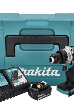 Affaire À Saisir Makita DDF 486 RM1J Perceuse-visseuse sans fil 18 V 130 Nm Brushless + 1x batterie 4,0 Ah + chargeur + Makpac