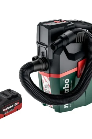 Acheter Direct Metabo AS 18 HEPA PC Aspirateur à batterie compact 18 V Aspirateur eau et poussière 6 l avec fonction soufflante + 1x batterie 10,0 Ah - sans chargeur