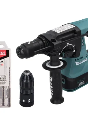 Promotion Saisonnière Makita DHR 243 Z Marteau perforateur sans fil 18 V 2,0 J SDS plus Brushless + 5 pces. set de forets - sans batterie, sans chargeur