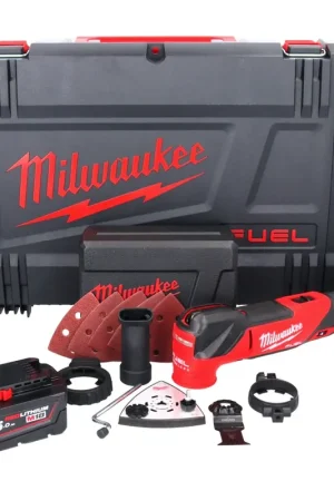 Prix Choc Milwaukee M18 FMT-501X FUEL Outil multifonctions sans fil 18 V Brushless + 1x batterie 5,0 Ah + 7 pcs. d'accessoires + HD Box - sans chargeur