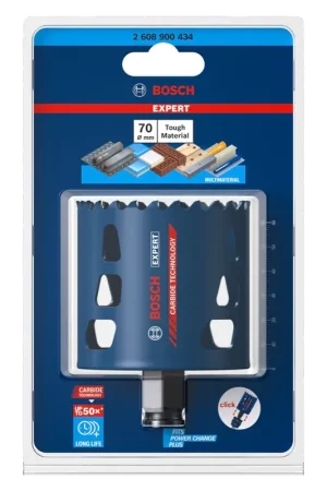 Dernière Chance Bosch EXPERT Scie cloche Tough Material 70 x 60 mm Carbure (2608900344) Universelle