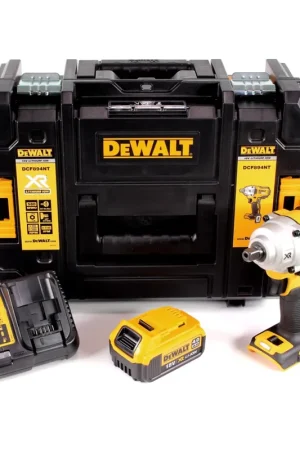Paiement Sécurisé DeWalt DCF 894 M1 Visseuse à chocs sans fil 18V 1/2" Brushless + 1x Batterie 4,0Ah + Chargeur + Coffret de transport TSTAK