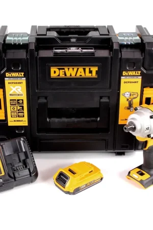 DeWalt DCF 894 D1 Visseuse à chocs sans fil 18V 1/2" Brushless + 1x Batterie 2,0Ah + Chargeur + Coffret de transport TSTAK Nouvelle Collection