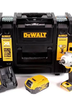 Dernière Chance DeWalt DCF 894 P1 Visseuse à chocs sans fil 18V 1/2" Brushless + 1x Batterie 5,0Ah + Chargeur + Coffret de transport TSTAK