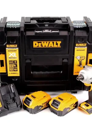 Solde DeWalt DCF 894 P2 Visseuse à chocs sans fil 18V 1/2" Brushless + 2x Batteries 5,0Ah + Chargeur + Coffret de transport TSTAK