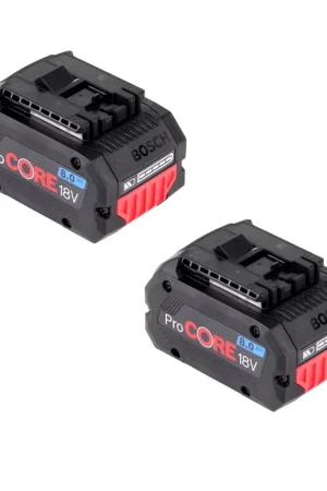 Bosch Kit 2x ProCORE 18 V 8,0 Ah Professional Batterie à insertion Li-Ion ( 1600A016GK ) Jusqu'à Épuisement Des Stocks