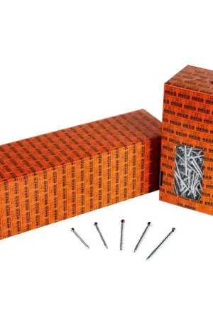 Acheter En Ligne HECO UNIX-top Vis à plancher 3,5 x 50 mm Torx T-10 - Tête plate - Filetage complet - Galvanisé A2K 1000 pcs. (2x 46498)