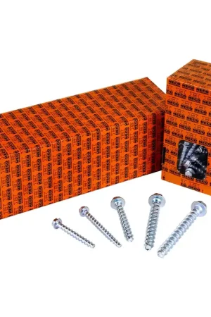 Usine Directe HECO MULTI-MONTI-plus SS Vis à béton 7,5x60mm, SW15, Tête hexagonale, Znguée, A2K, 150 pcs. (3x 48393)