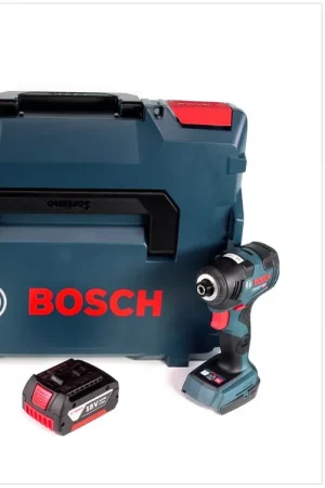 Bosch GDR 18 V-200 C Visseuse à choc sans fil 18 V 1/4" + Coffret de transport L-Boxx + 1 x Batterie 3,0 Ah - sans Chargeur Affaire À Saisir
