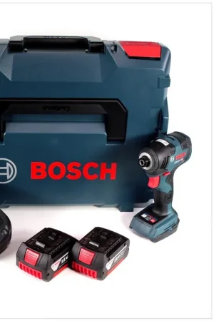 Commande En Gros Bosch GDR 18 V-200 C Visseuse à chocs sans fil 18 V r/4" + Coffret de transport L-Boxx + 2 x Batteries 3,0 Ah + Chargeur