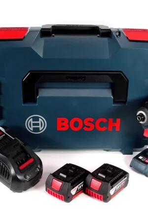 Marque Clé à chocs rotative sans fil Bosch GDR 18 V-200 C 18 V 1/4" en L-Boxx + 2 batteries 6,0 Ah + chargeur