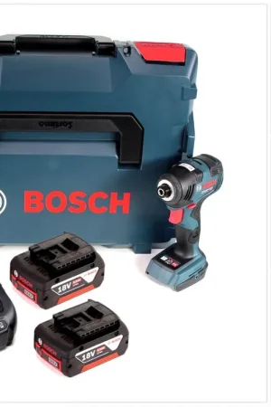 Solde Bosch GDR 18 V-200 C Visseuse à percussion sans fil 18 V 1/4" + Coffret L-Boxx + 2x Batteries 5,0 Ah + Chargeur