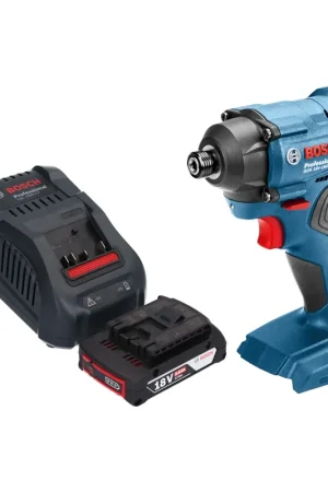Pas Cher Bosch GDR 18V-160 Professional Visseuse à chocs sans fil 18 V 160 Nm 1/4" + 1x batterie 2,0 Ah + chargeur