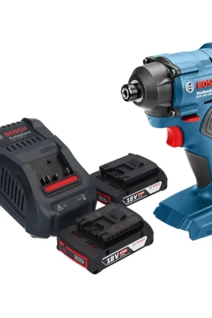 Bosch GDR 18V-160 Professional Visseuse à chocs sans fil 18 V 160 Nm 1/4" + 2x batterie 2,0 Ah + chargeur Nouveauté
